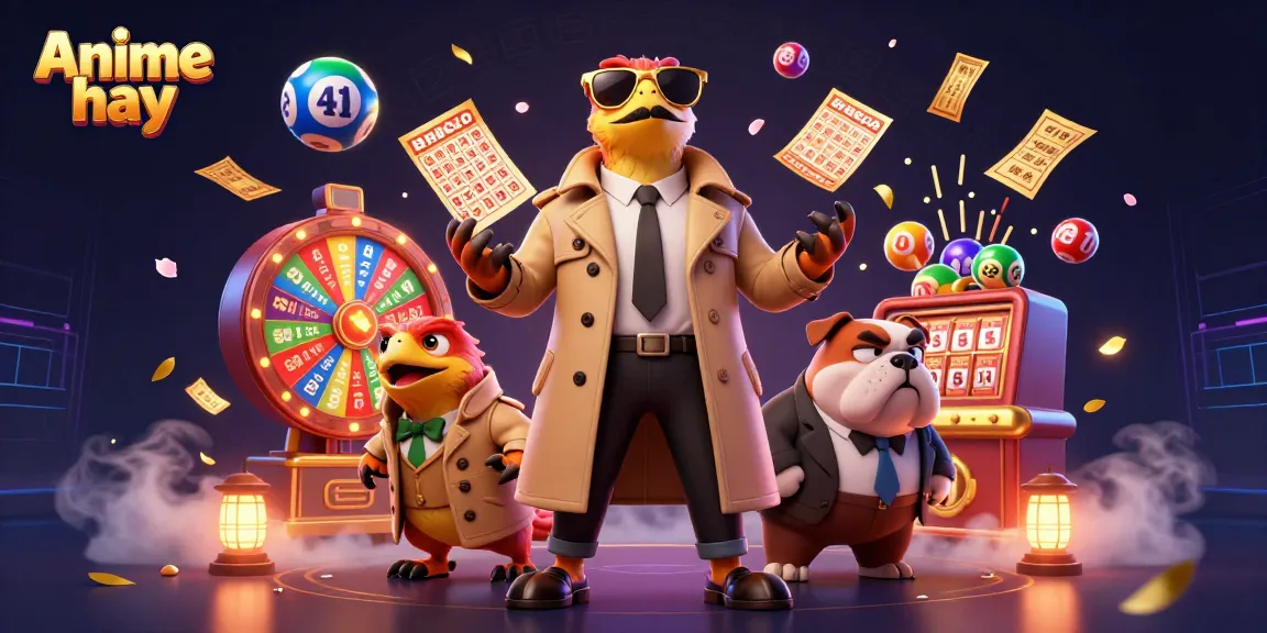 Experience excitement with Anime hay as raptors in disguise engage in thrilling casino antics amidst colorful lottery elements.