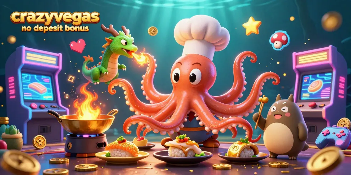 Experience the thrill of the crazyvegas no deposit bonus with vibrant characters and casino elements, perfect for gamers!